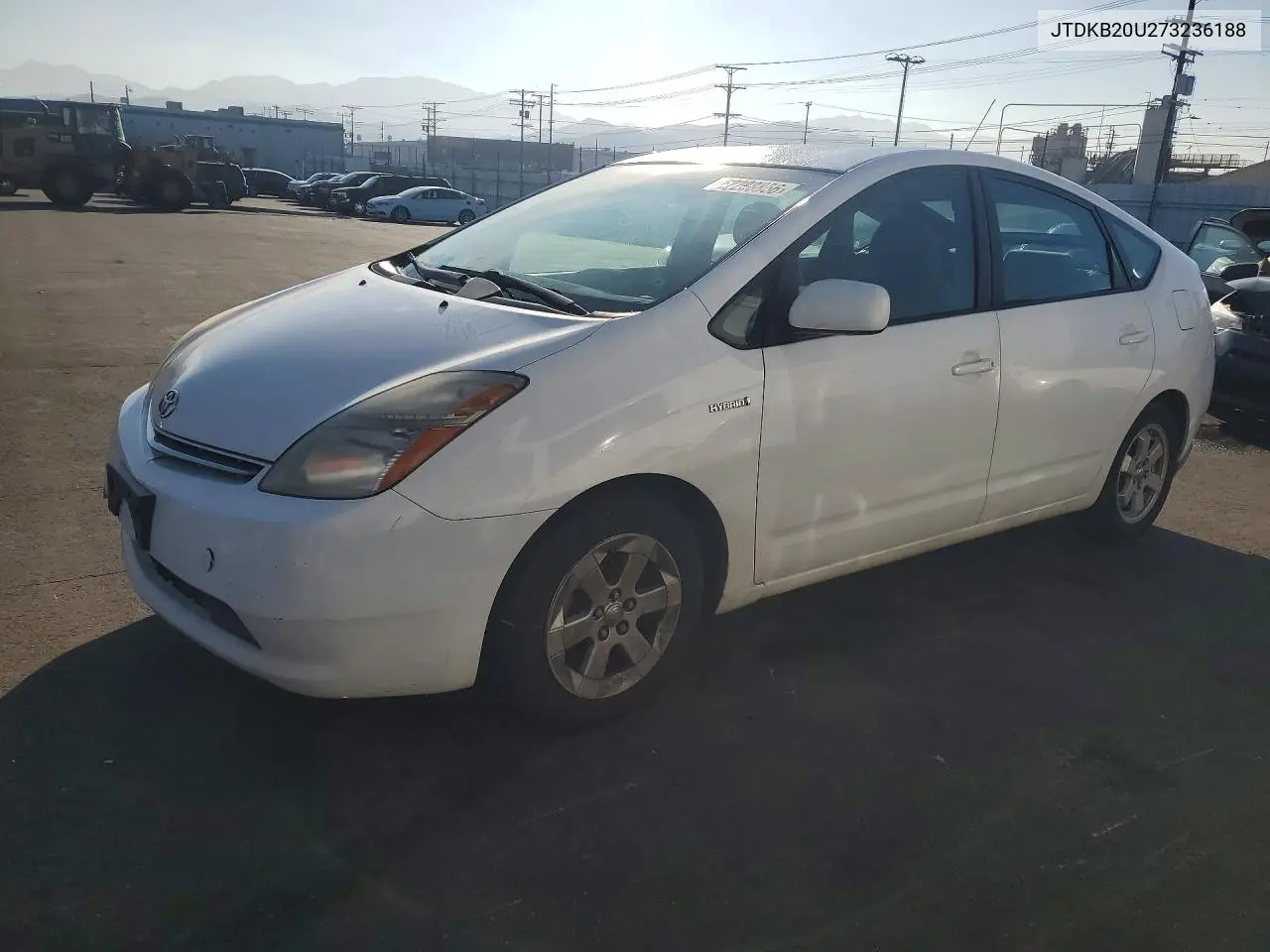 2007 Toyota Prius Base VIN: JTDKB20U273236188 Lot: 62288856