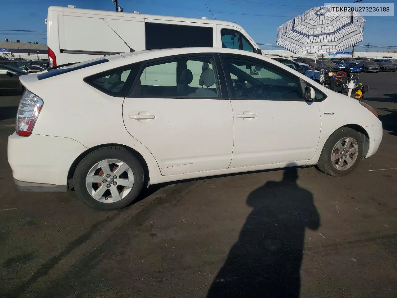 2007 Toyota Prius Base VIN: JTDKB20U273236188 Lot: 62288856