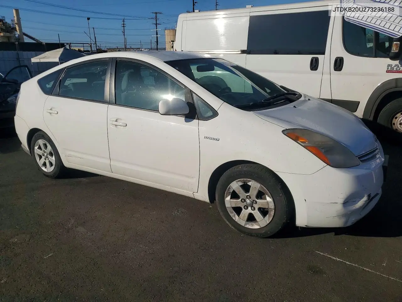2007 Toyota Prius Base VIN: JTDKB20U273236188 Lot: 62288856