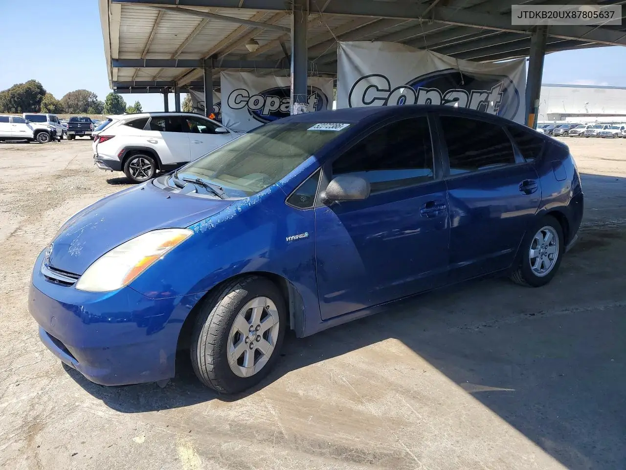 2008 Toyota Prius Base VIN: JTDKB20UX87805637 Lot: 52272386