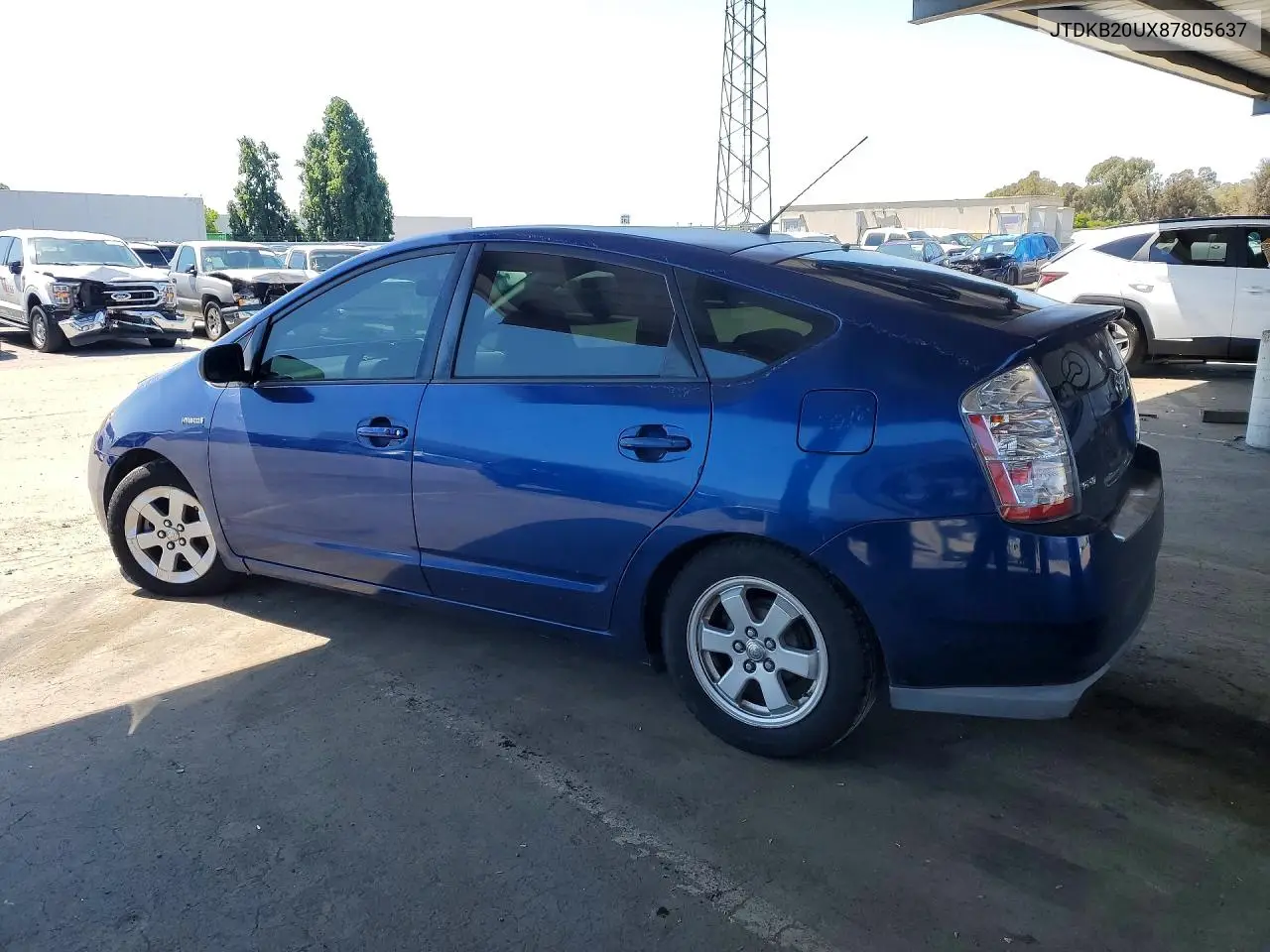 2008 Toyota Prius Base VIN: JTDKB20UX87805637 Lot: 52272386