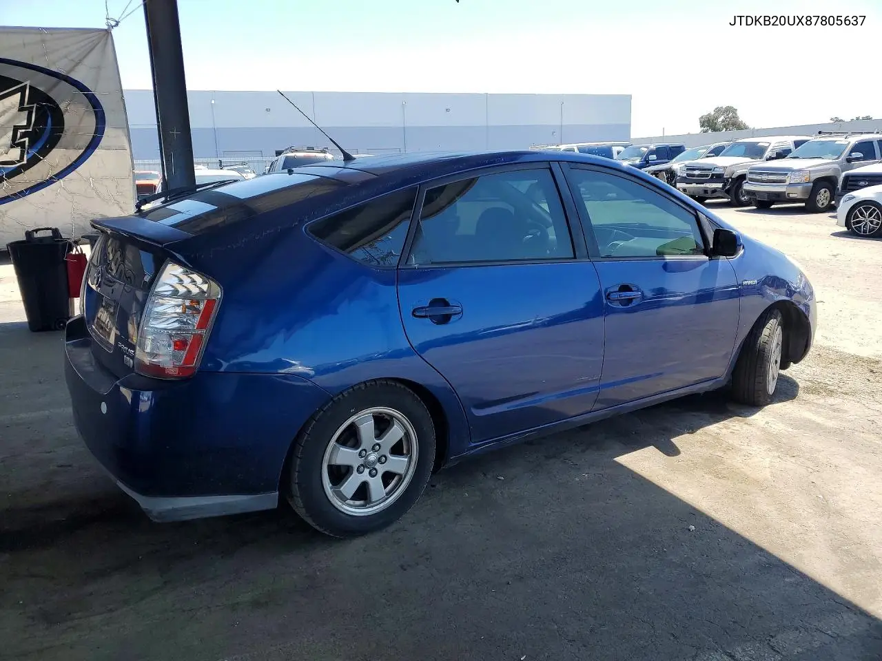 2008 Toyota Prius Base VIN: JTDKB20UX87805637 Lot: 52272386