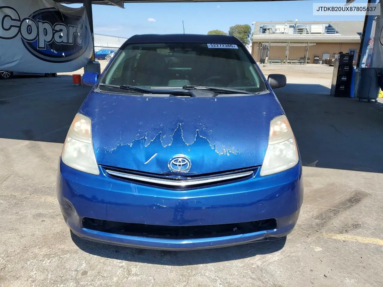 2008 Toyota Prius Base VIN: JTDKB20UX87805637 Lot: 52272386