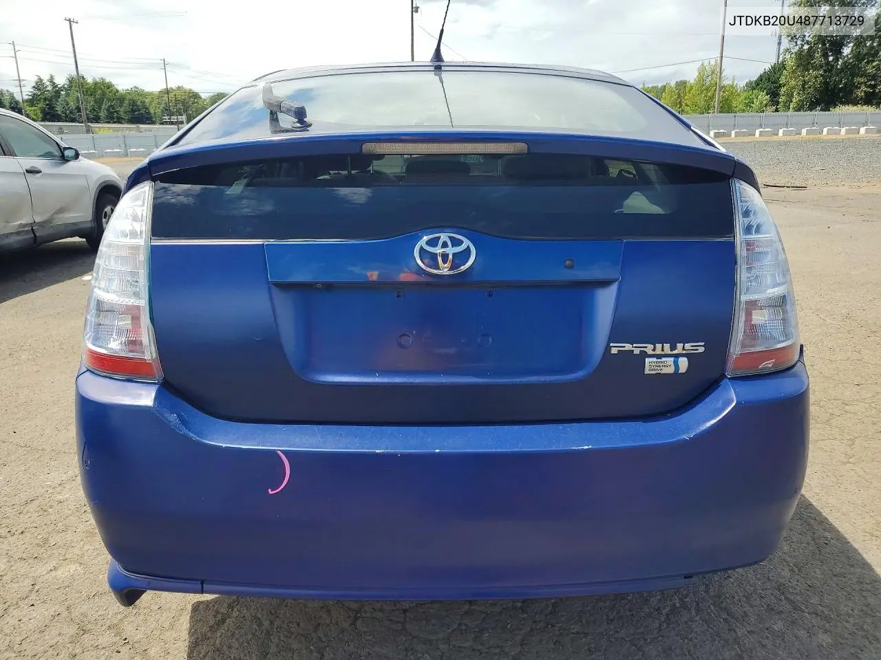 2008 Toyota Prius Base VIN: JTDKB20U487713729 Lot: 55815856