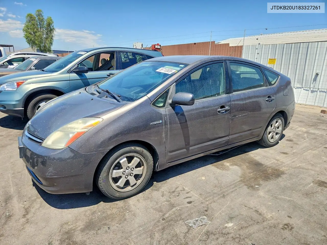 2008 Toyota Prius Base VIN: JTDKB20U183327261 Lot: 56710806