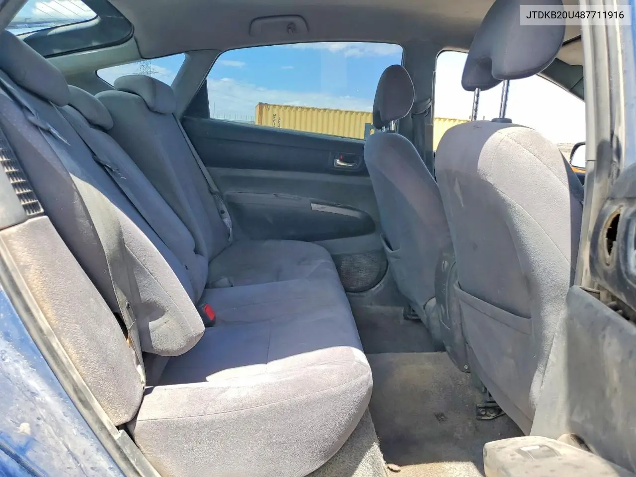2008 Toyota Prius Base VIN: JTDKB20U487711916 Lot: 58399236