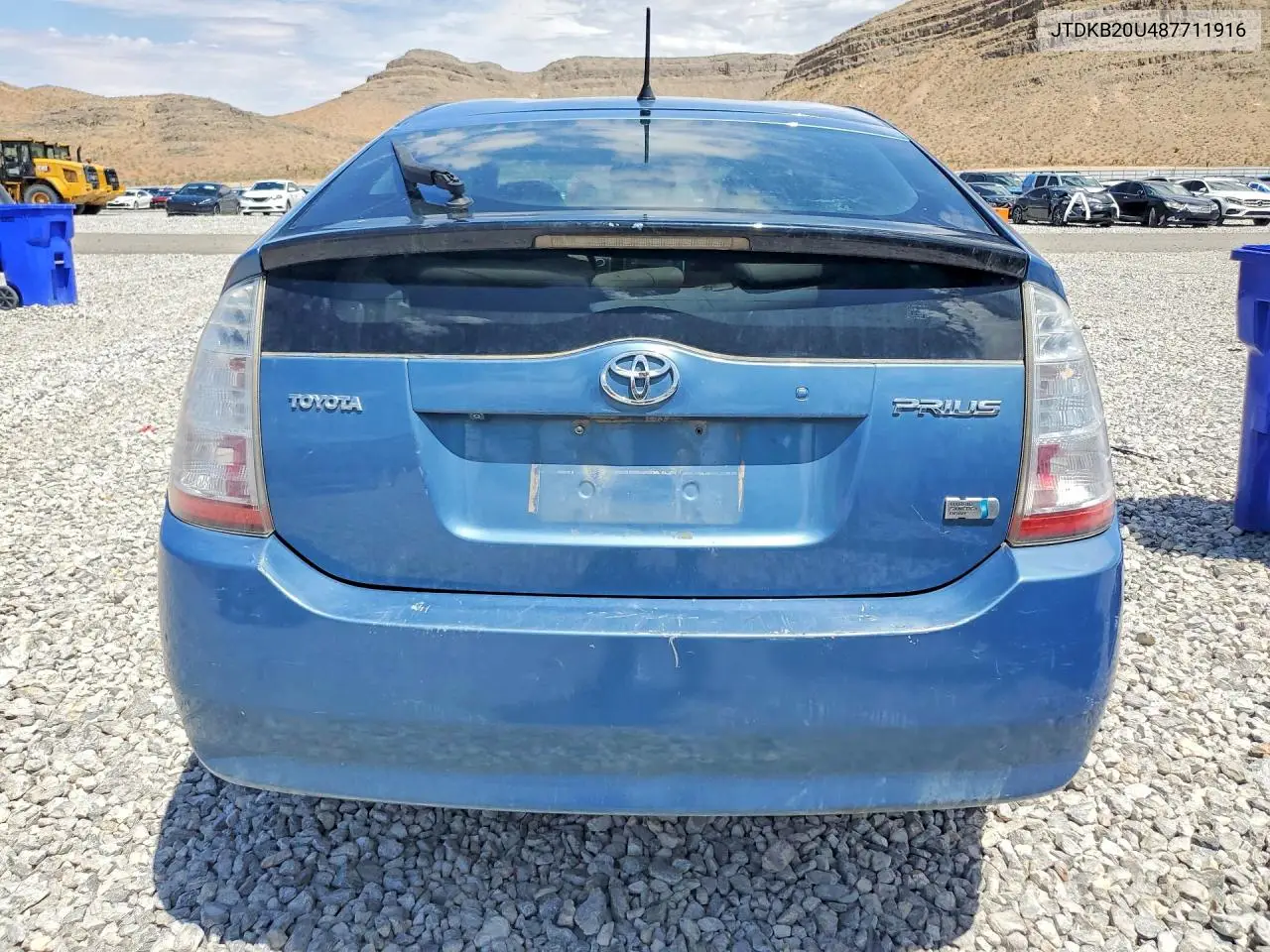 2008 Toyota Prius Base VIN: JTDKB20U487711916 Lot: 58399236