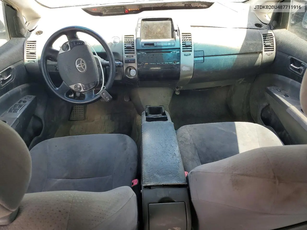 2008 Toyota Prius Base VIN: JTDKB20U487711916 Lot: 58399236