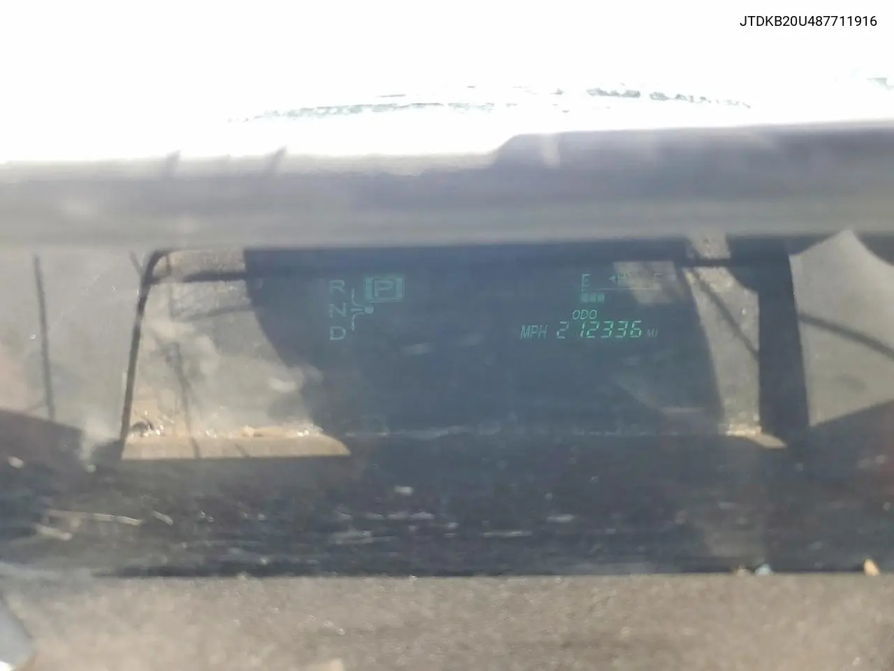 2008 Toyota Prius Base VIN: JTDKB20U487711916 Lot: 58399236
