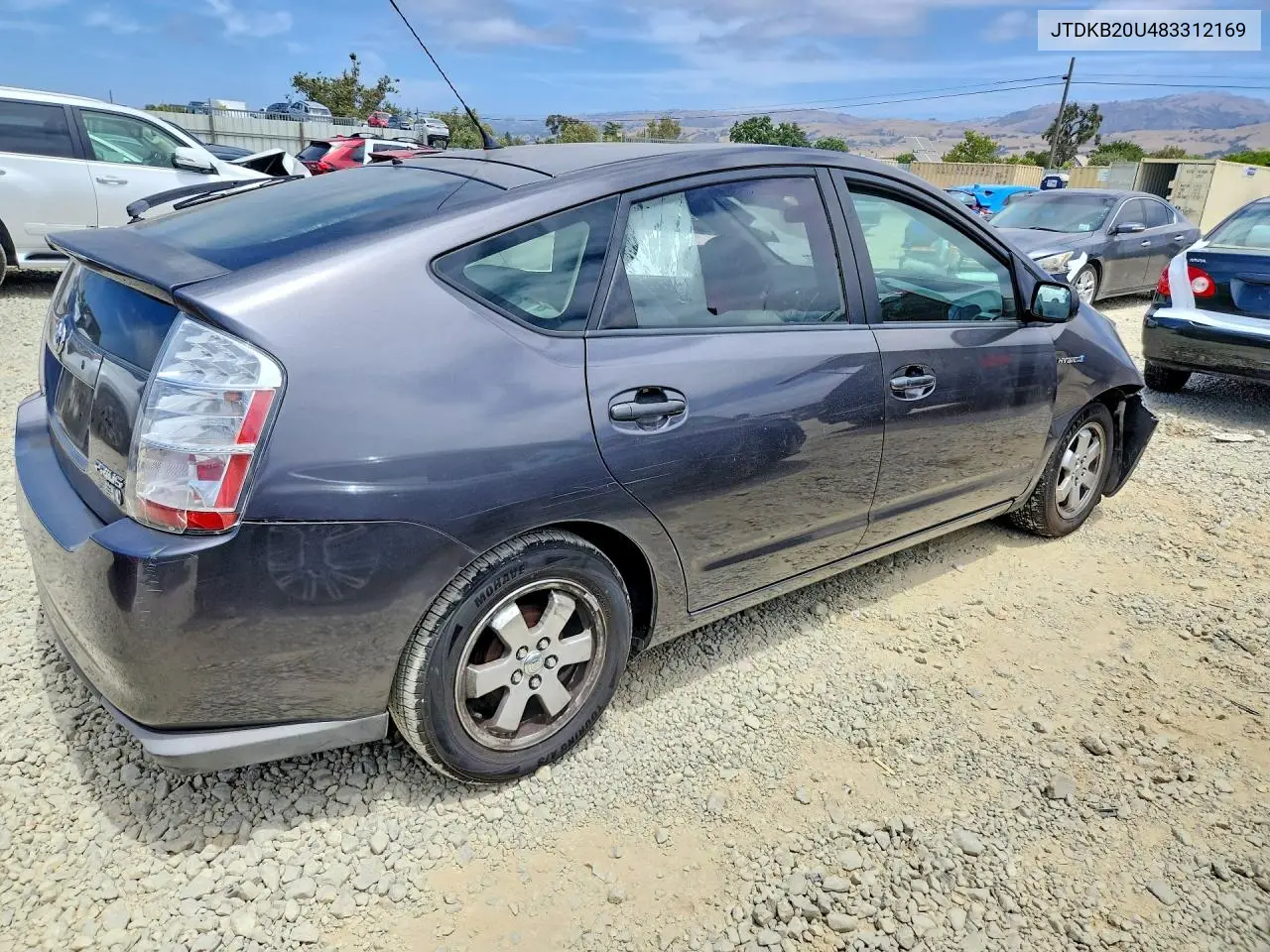 2008 Toyota Prius Base VIN: JTDKB20U483312169 Lot: 59298046