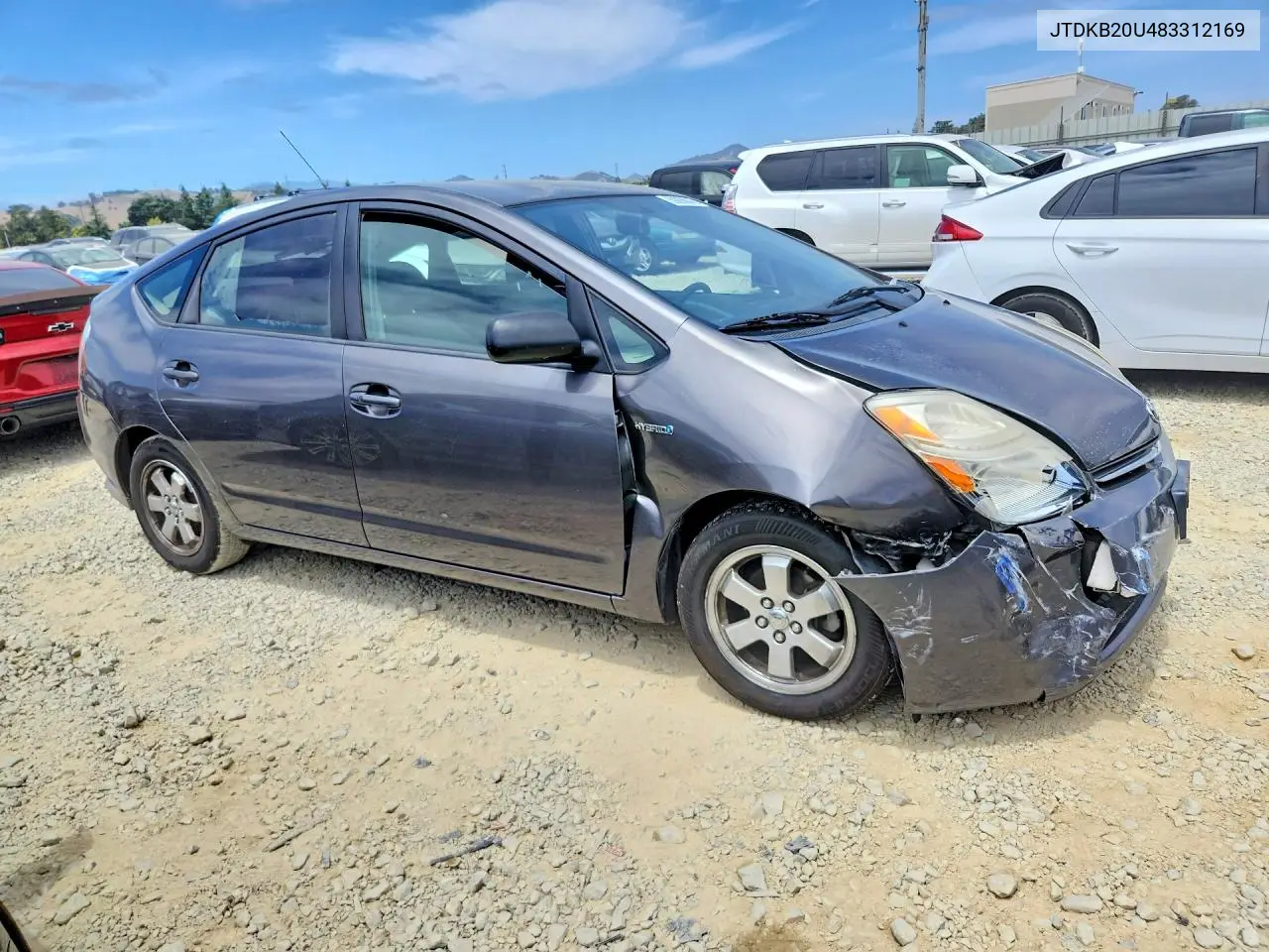 2008 Toyota Prius Base VIN: JTDKB20U483312169 Lot: 59298046