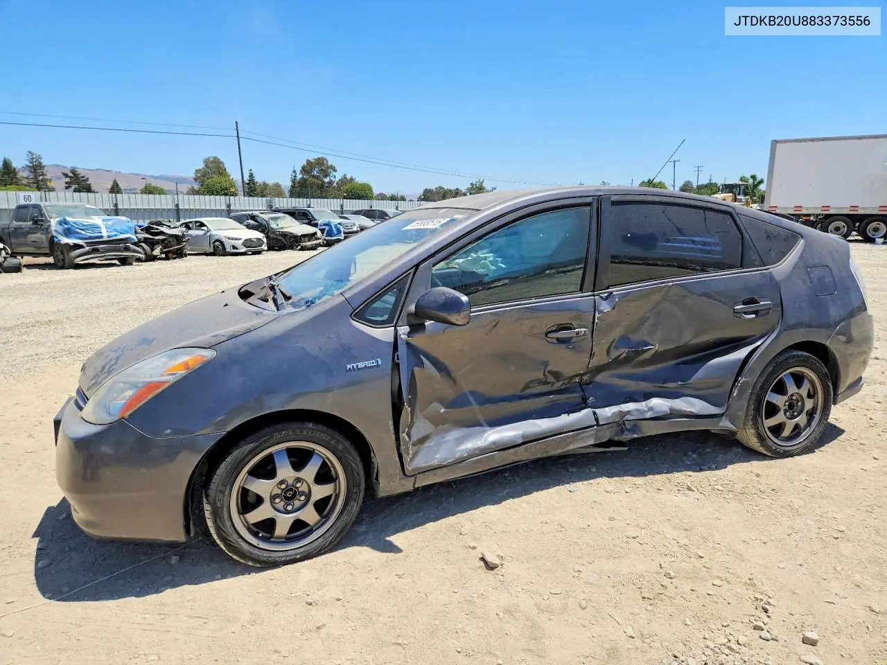 2008 Toyota Prius Base VIN: JTDKB20U883373556 Lot: 59999516