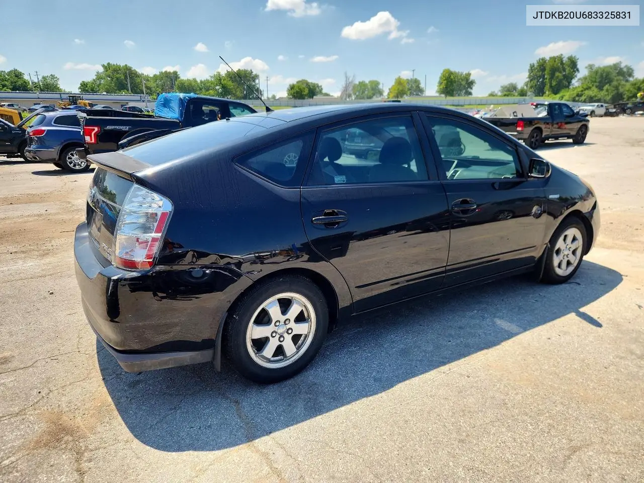 2008 Toyota Prius Base VIN: JTDKB20U683325831 Lot: 60247916