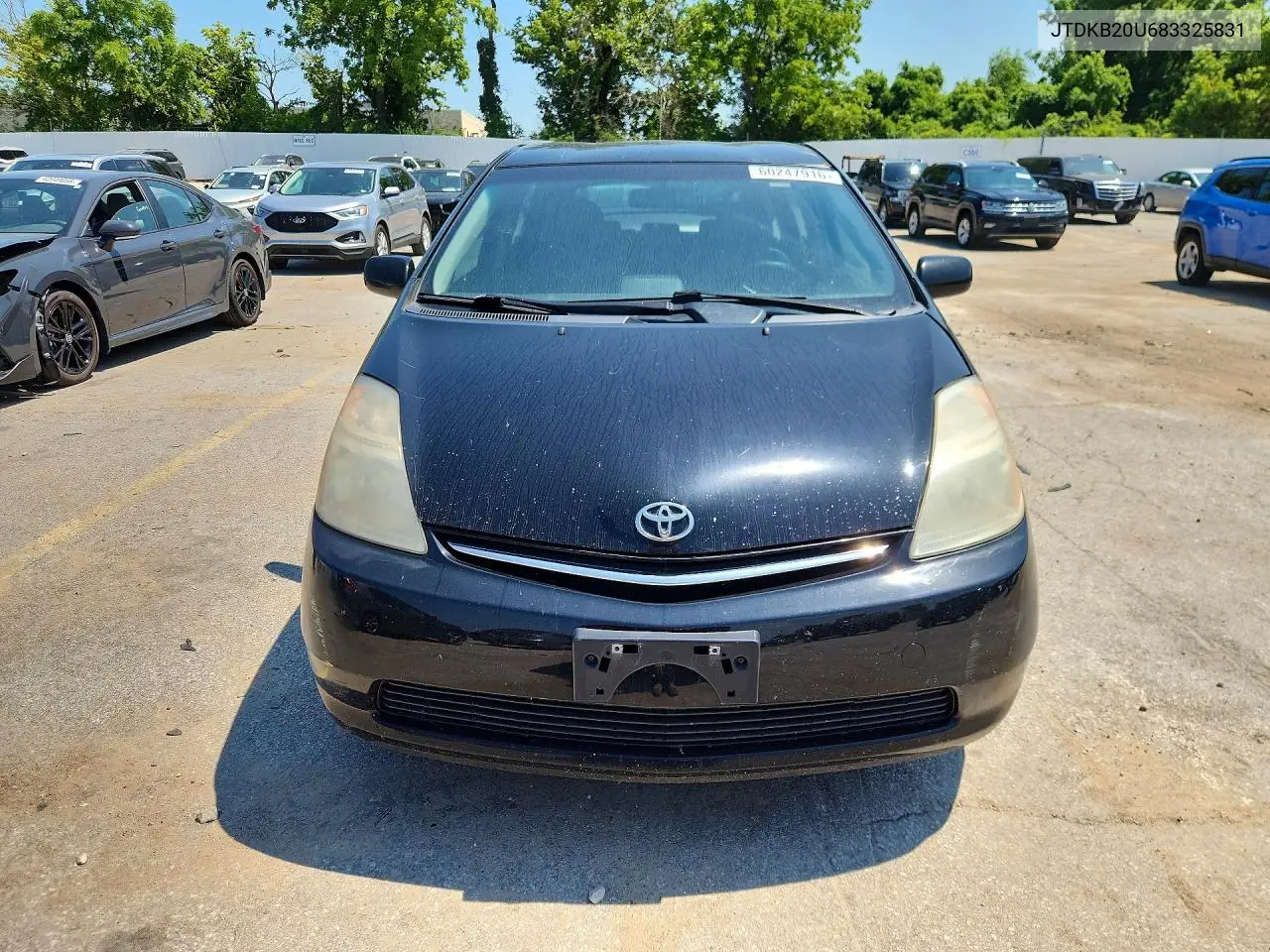 2008 Toyota Prius Base VIN: JTDKB20U683325831 Lot: 60247916