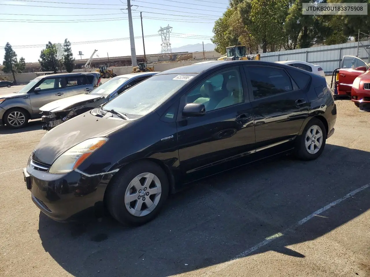 2008 Toyota Prius Base VIN: JTDKB20U183375908 Lot: 60529996