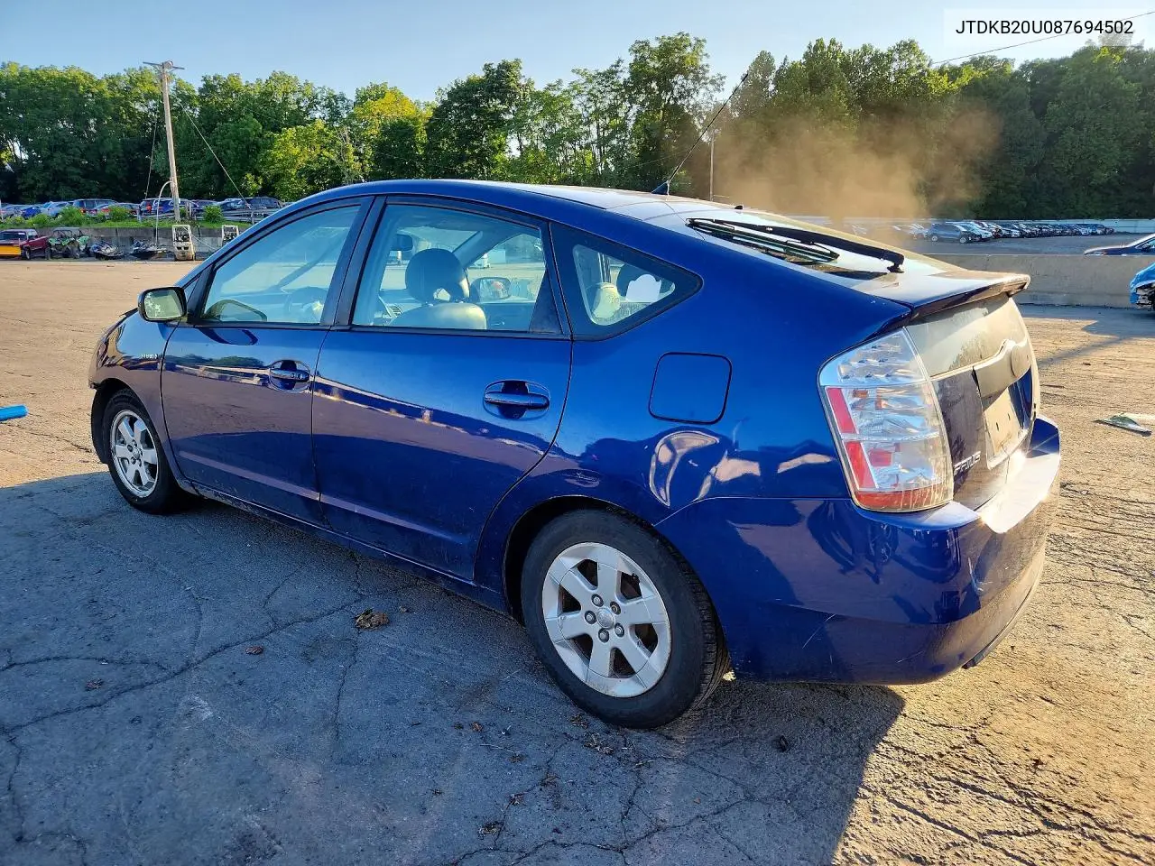 2008 Toyota Prius Base VIN: JTDKB20U087694502 Lot: 60878366