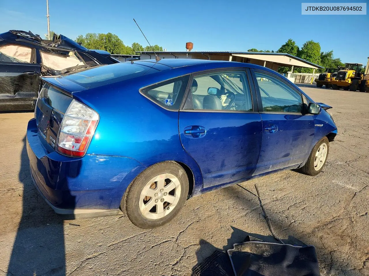 2008 Toyota Prius Base VIN: JTDKB20U087694502 Lot: 60878366