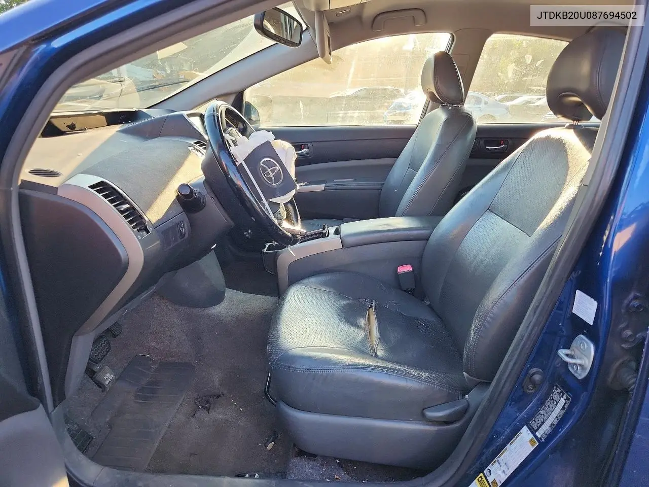 2008 Toyota Prius Base VIN: JTDKB20U087694502 Lot: 60878366