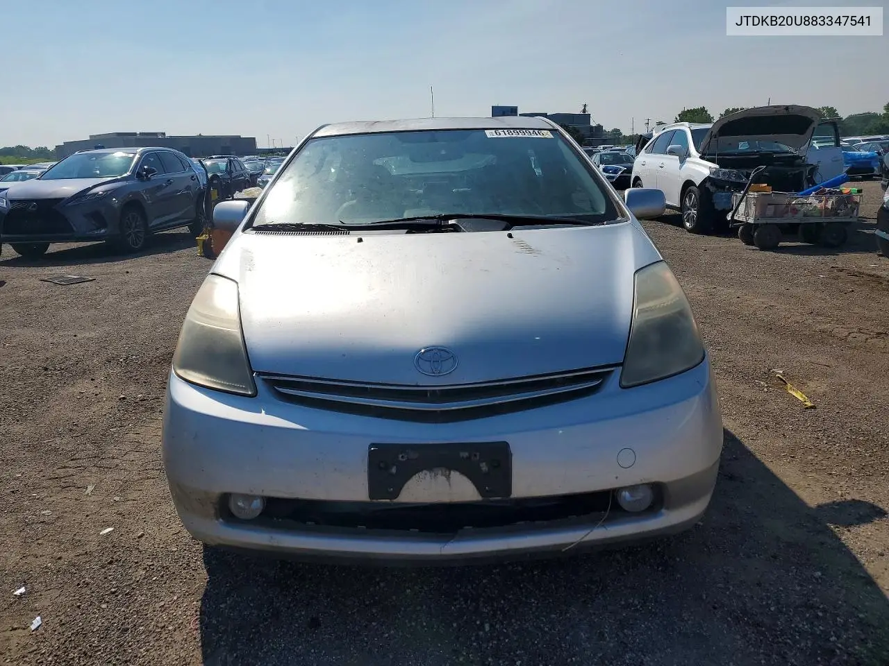 2008 Toyota Prius Touring VIN: JTDKB20U883347541 Lot: 61899946