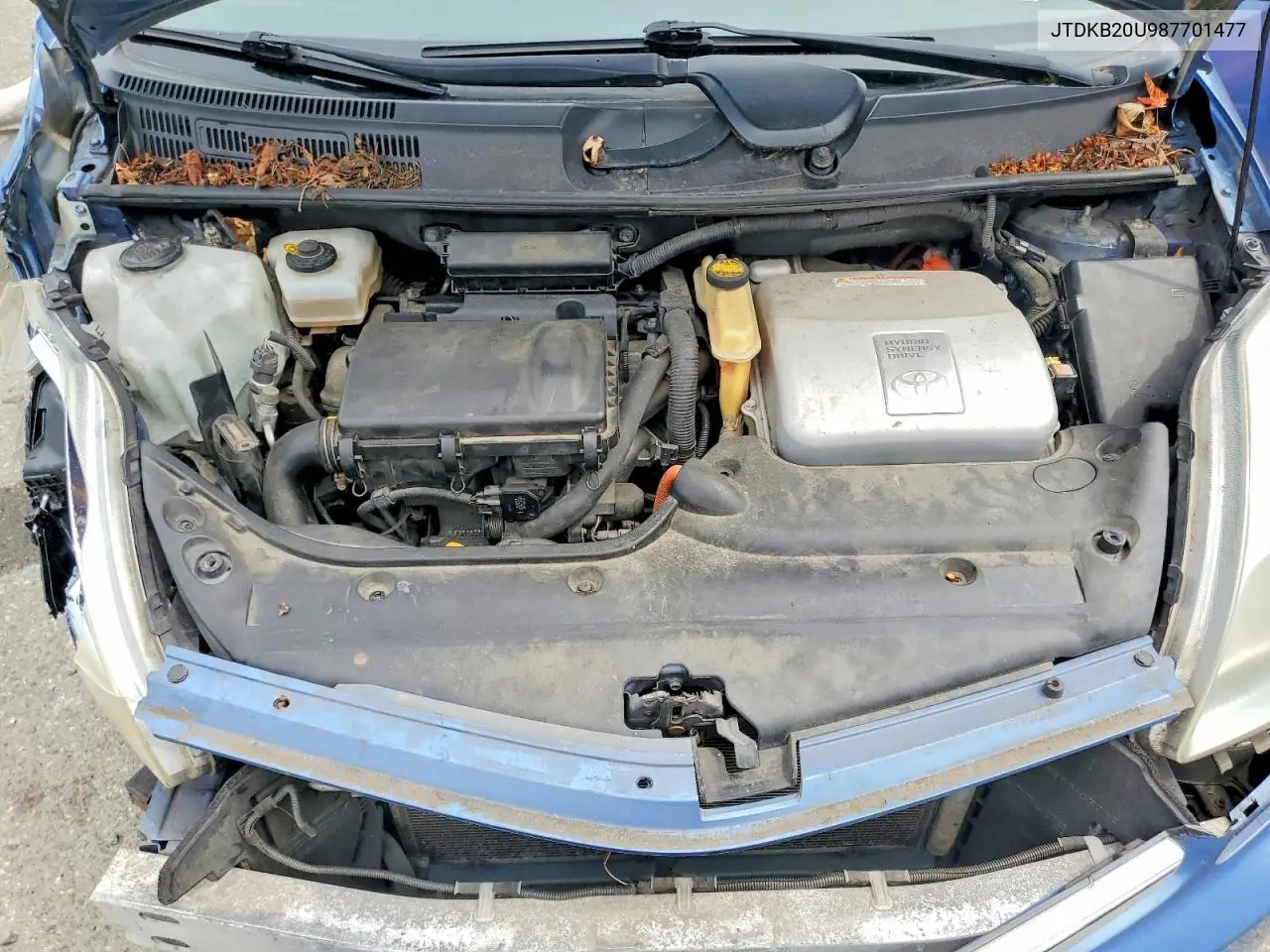 2008 Toyota Prius Base VIN: JTDKB20U987701477 Lot: 61951496