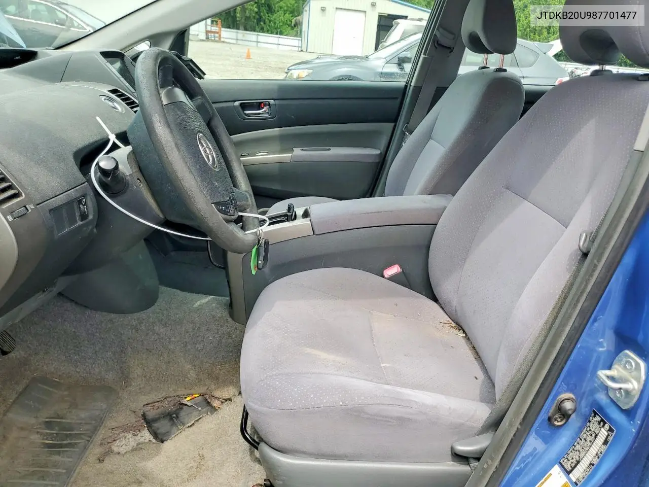 2008 Toyota Prius Base VIN: JTDKB20U987701477 Lot: 61951496