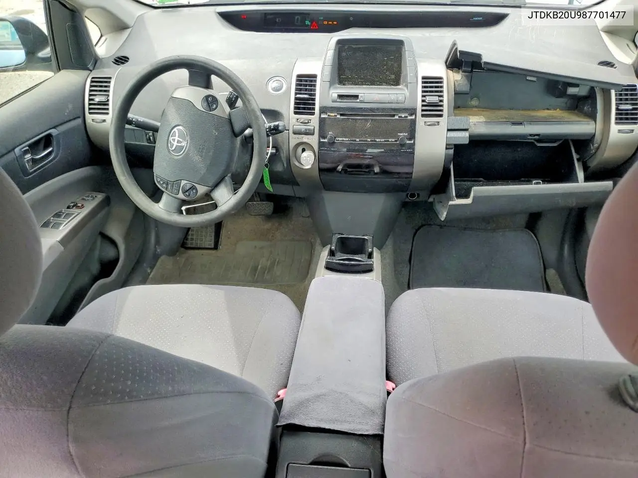 2008 Toyota Prius Base VIN: JTDKB20U987701477 Lot: 61951496