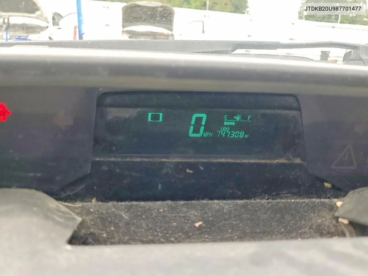 2008 Toyota Prius Base VIN: JTDKB20U987701477 Lot: 61951496