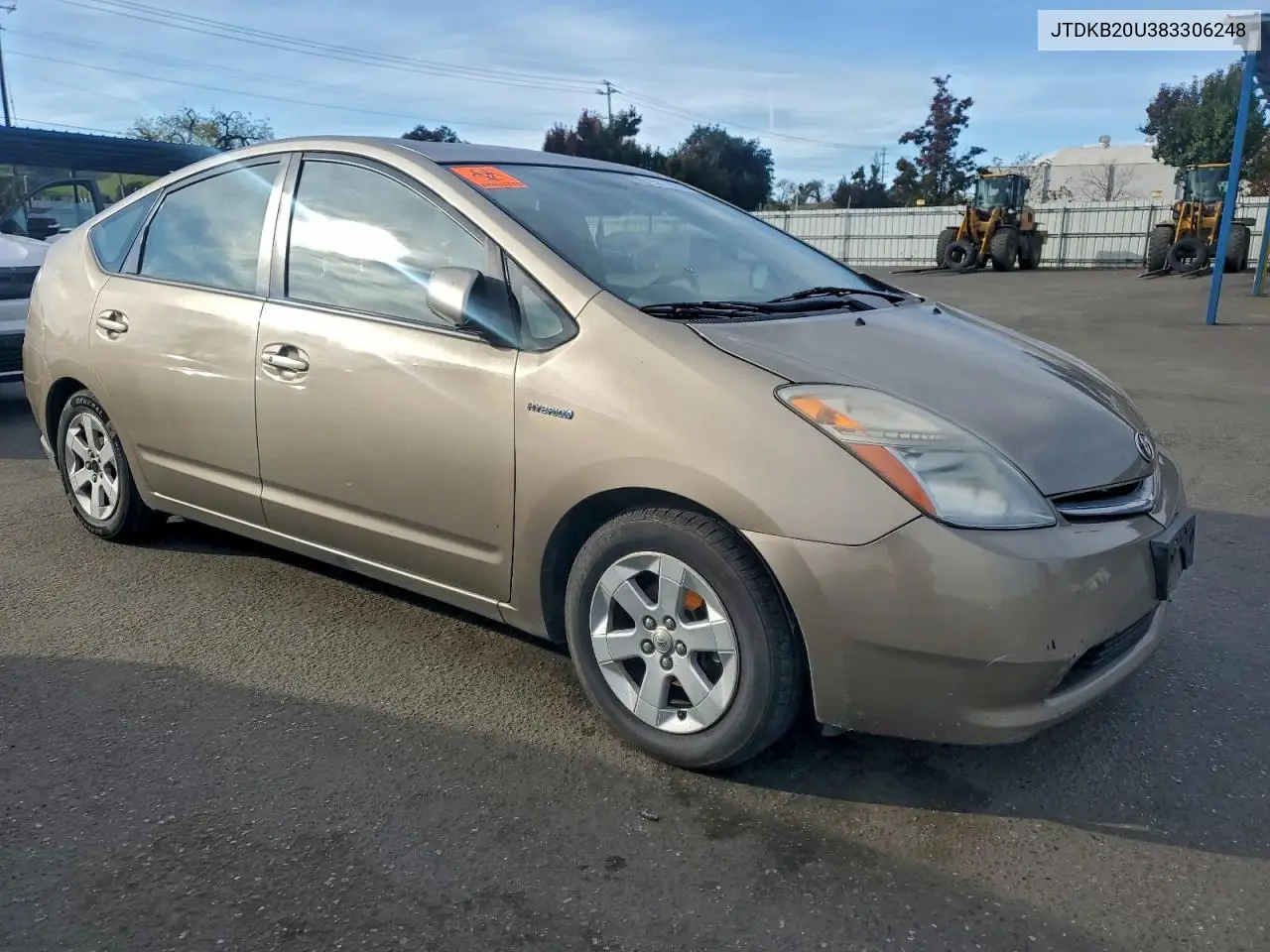 JTDKB20U383306248 2008 Toyota Prius