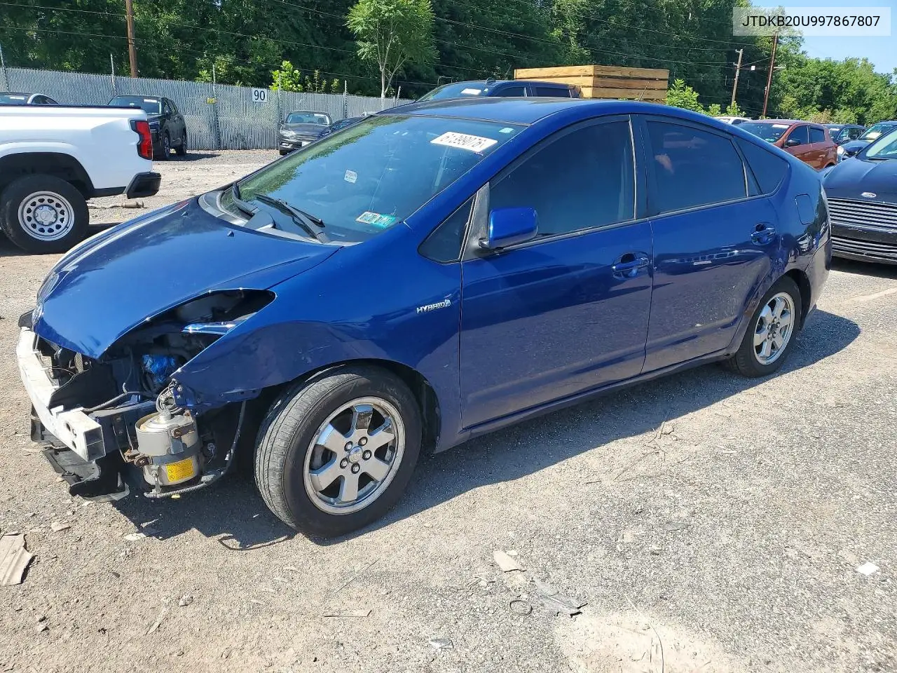 2009 Toyota Prius Base VIN: JTDKB20U997867807 Lot: 61399076