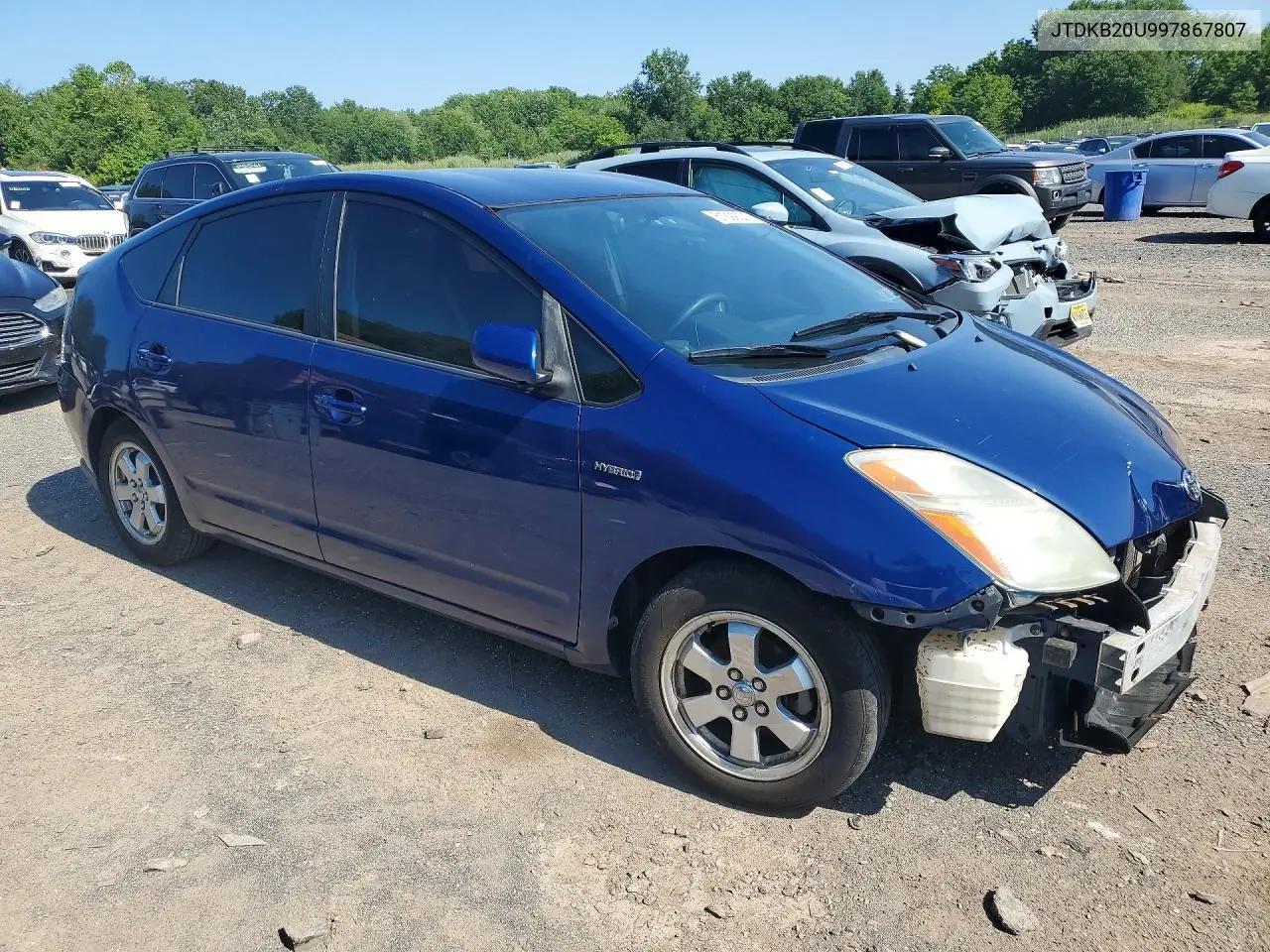 2009 Toyota Prius Base VIN: JTDKB20U997867807 Lot: 61399076
