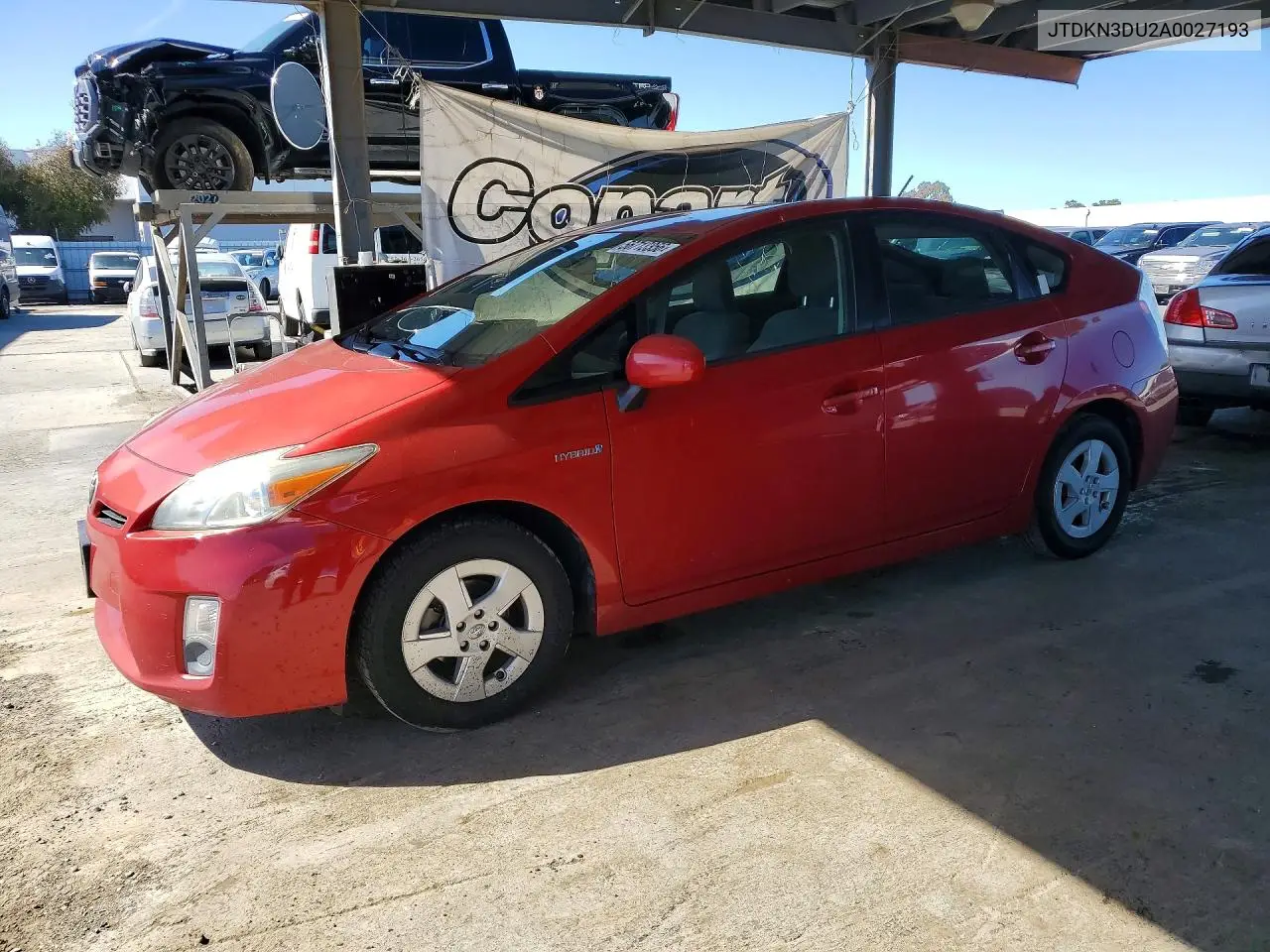 2010 Toyota Prius Ii VIN: JTDKN3DU2A0027193 Lot: 56713356