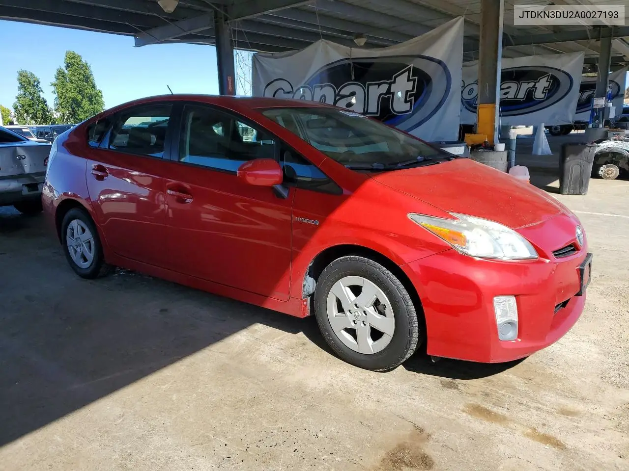 2010 Toyota Prius Ii VIN: JTDKN3DU2A0027193 Lot: 56713356