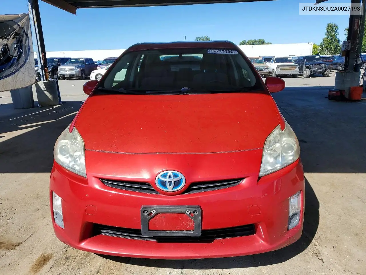 2010 Toyota Prius Ii VIN: JTDKN3DU2A0027193 Lot: 56713356
