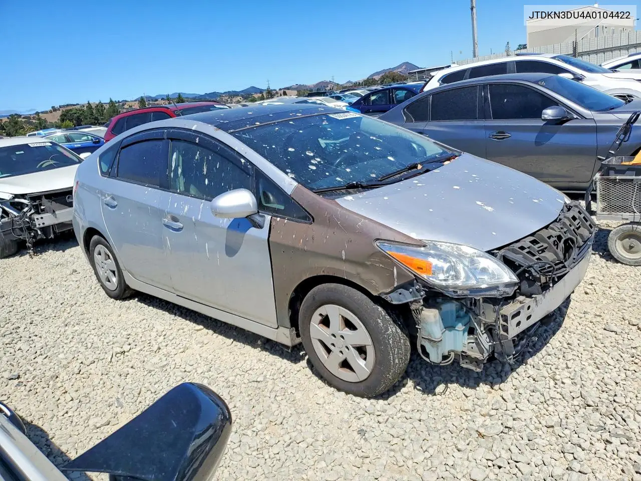 2010 Toyota Prius Iv VIN: JTDKN3DU4A0104422 Lot: 60634716