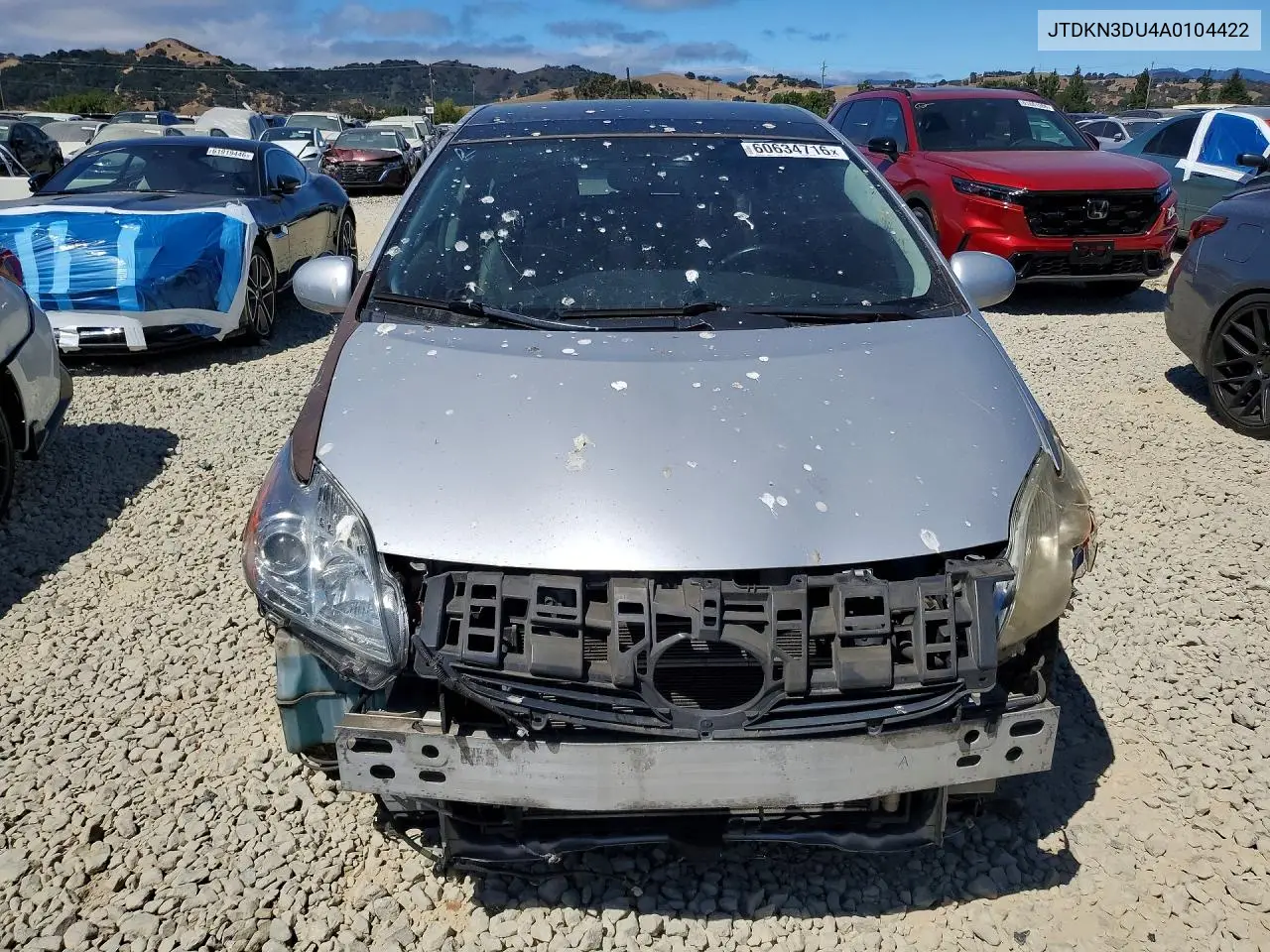 2010 Toyota Prius Iv VIN: JTDKN3DU4A0104422 Lot: 60634716