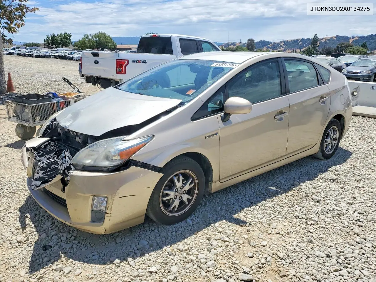 2010 Toyota Prius Iv VIN: JTDKN3DU2A0134275 Lot: 61971196