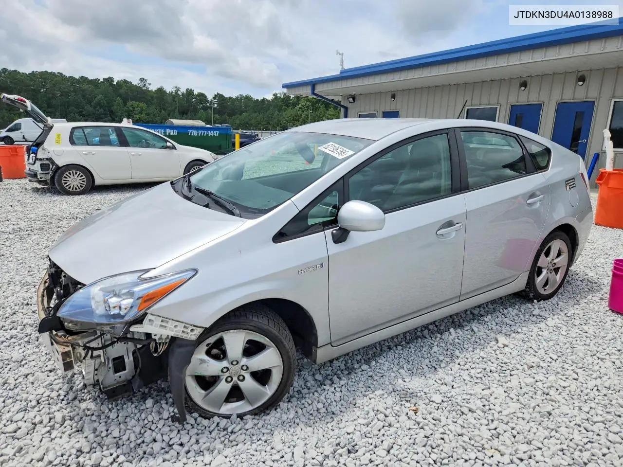 2010 Toyota Prius V VIN: JTDKN3DU4A0138988 Lot: 62196766
