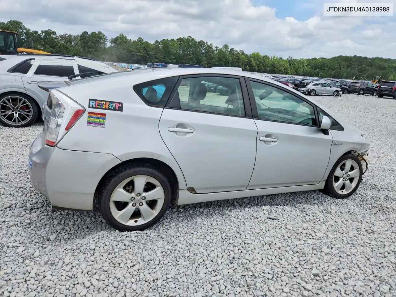 2010 Toyota Prius V VIN: JTDKN3DU4A0138988 Lot: 62196766