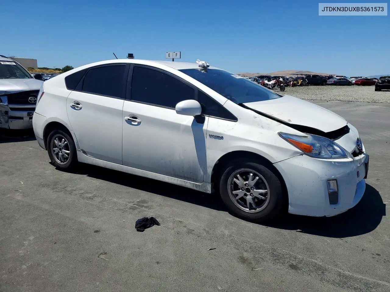 2011 Toyota Prius Two VIN: JTDKN3DUXB5361573 Lot: 56486176