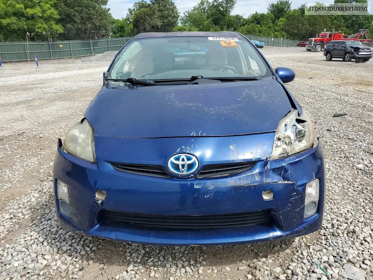 2011 Toyota Prius Three VIN: JTDKN3DUXB5310350 Lot: 57414856