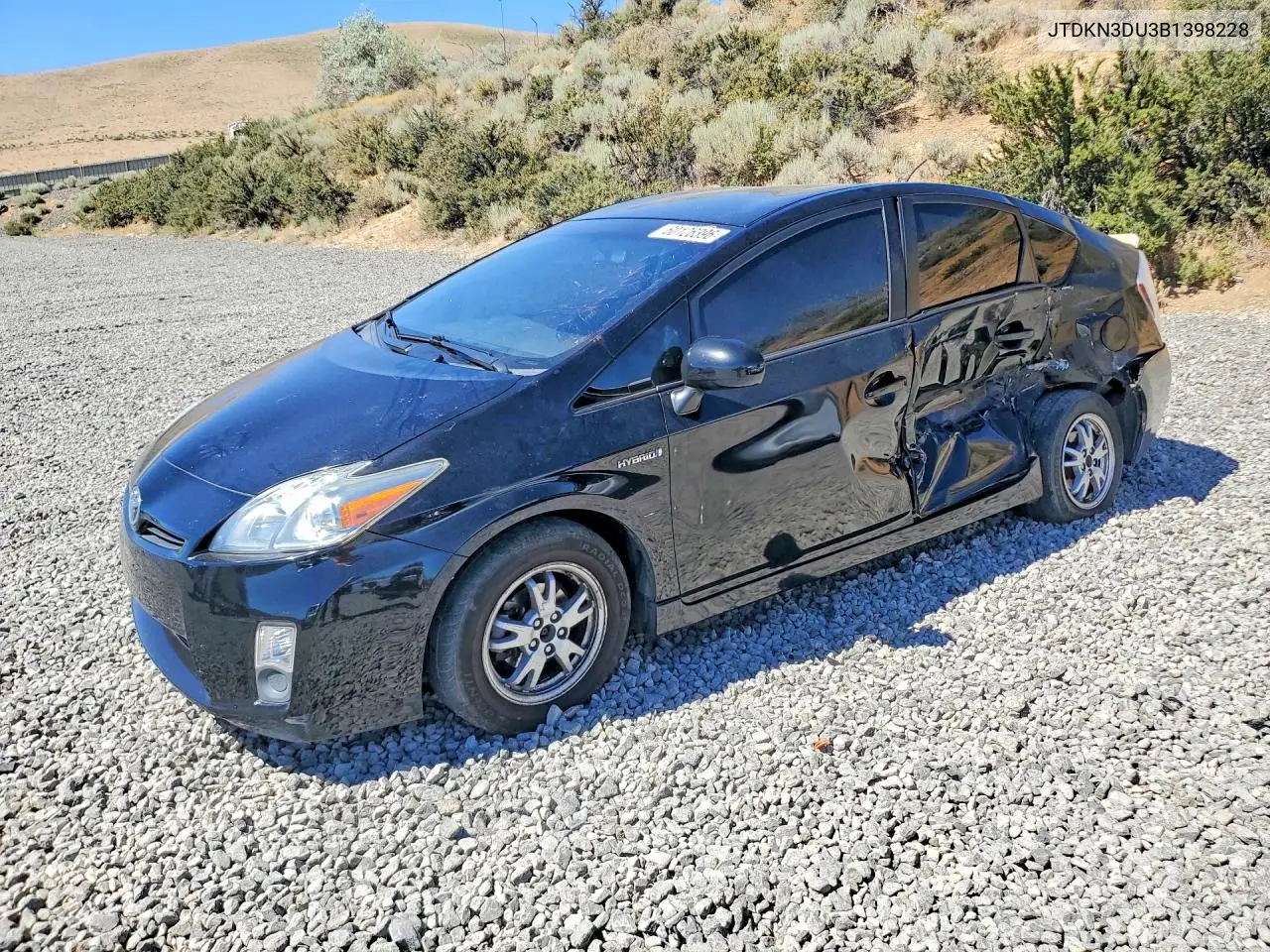 2011 Toyota Prius Two VIN: JTDKN3DU3B1398228 Lot: 60126396