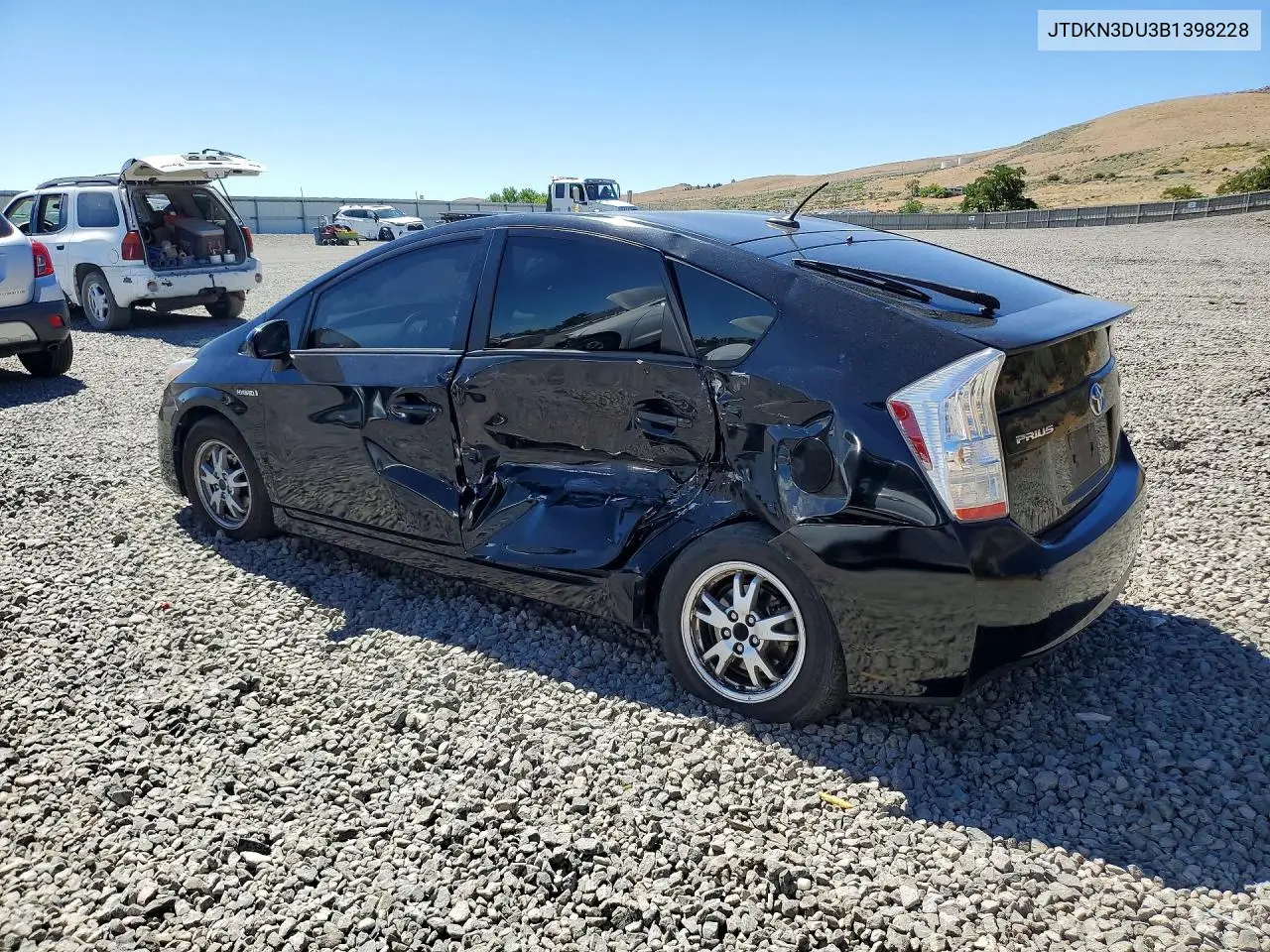 2011 Toyota Prius Two VIN: JTDKN3DU3B1398228 Lot: 60126396