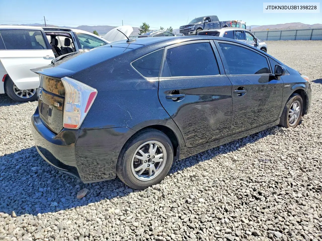 2011 Toyota Prius Two VIN: JTDKN3DU3B1398228 Lot: 60126396