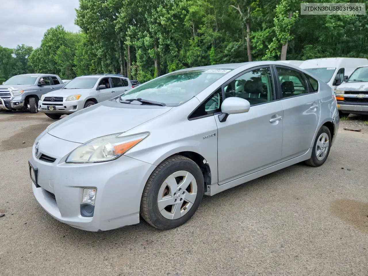 2011 Toyota Prius Four VIN: JTDKN3DU5B0319681 Lot: 61409476