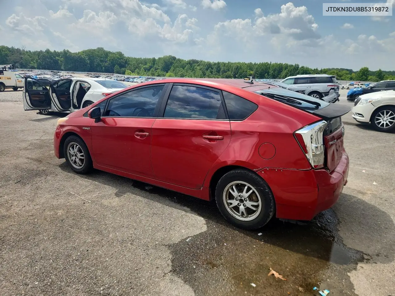 2011 Toyota Prius Two VIN: JTDKN3DU8B5319872 Lot: 61637686