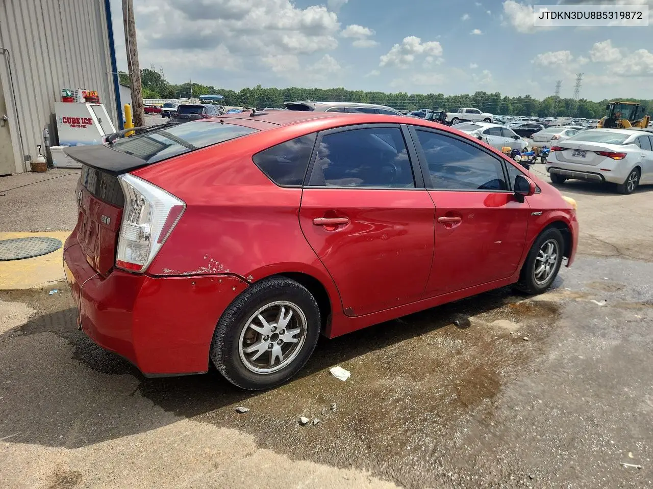 2011 Toyota Prius Two VIN: JTDKN3DU8B5319872 Lot: 61637686