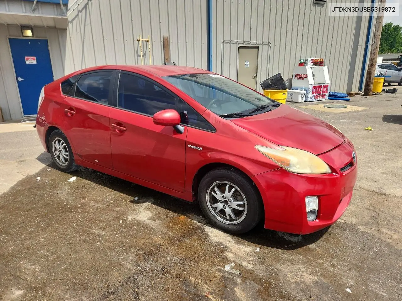 2011 Toyota Prius Two VIN: JTDKN3DU8B5319872 Lot: 61637686