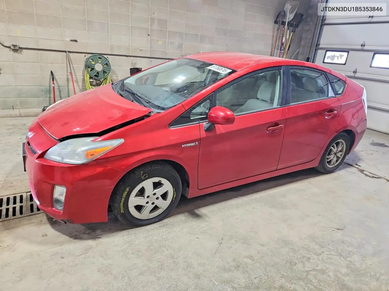 2011 Toyota Prius Two VIN: JTDKN3DU1B5353846 Lot: 61760616