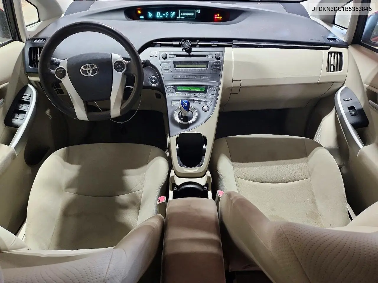 2011 Toyota Prius Two VIN: JTDKN3DU1B5353846 Lot: 61760616