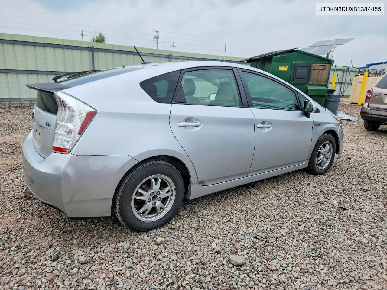 2011 Toyota Prius Two VIN: JTDKN3DUXB1384455 Lot: 61998496